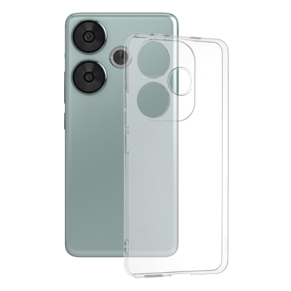Techsuit Clear Silicone - θήκη για Xiaomi Poco F6 - Διάφανο