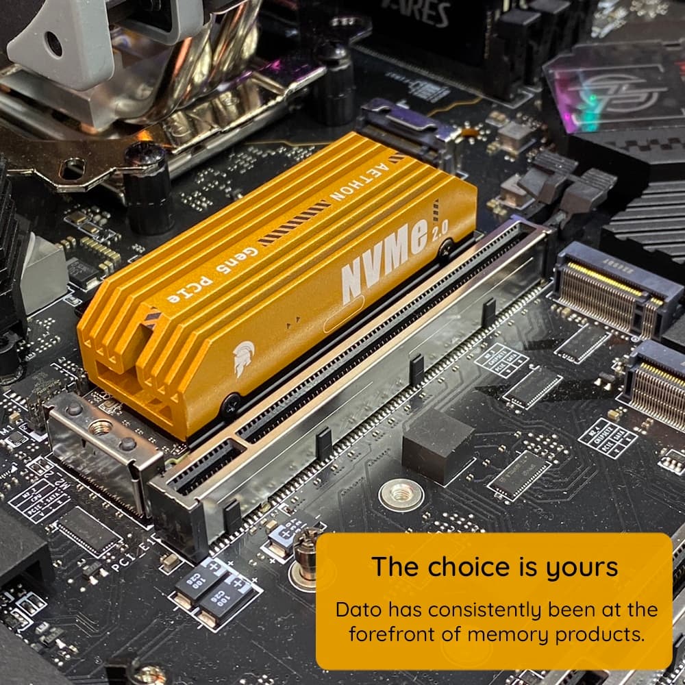 Dato - Εσωτερικός Σκληρός Δίσκος SSD Ares Aethon (ARSAT-4TB) - 4TB, Διεπαφή PC PCIe Gen5x4, Έως 12000MB/s - Μαύρο 3