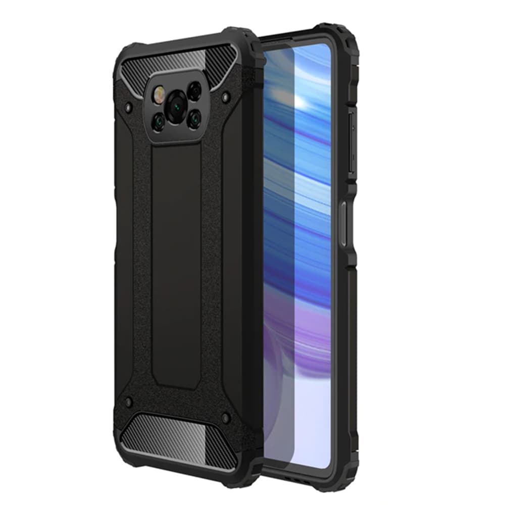 Techsuit Hybrid Armor - θήκη για Xiaomi Poco X3 / NFC Pro - Μαύρο