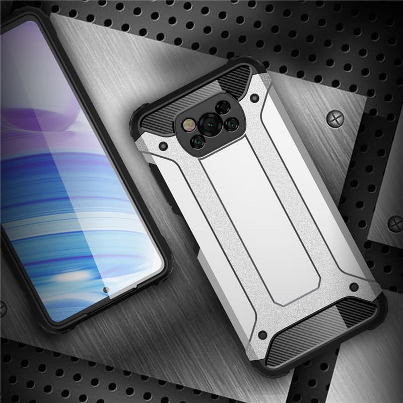 Techsuit Hybrid Armor - θήκη για Xiaomi Poco X3 / NFC Pro - Μαύρο 4