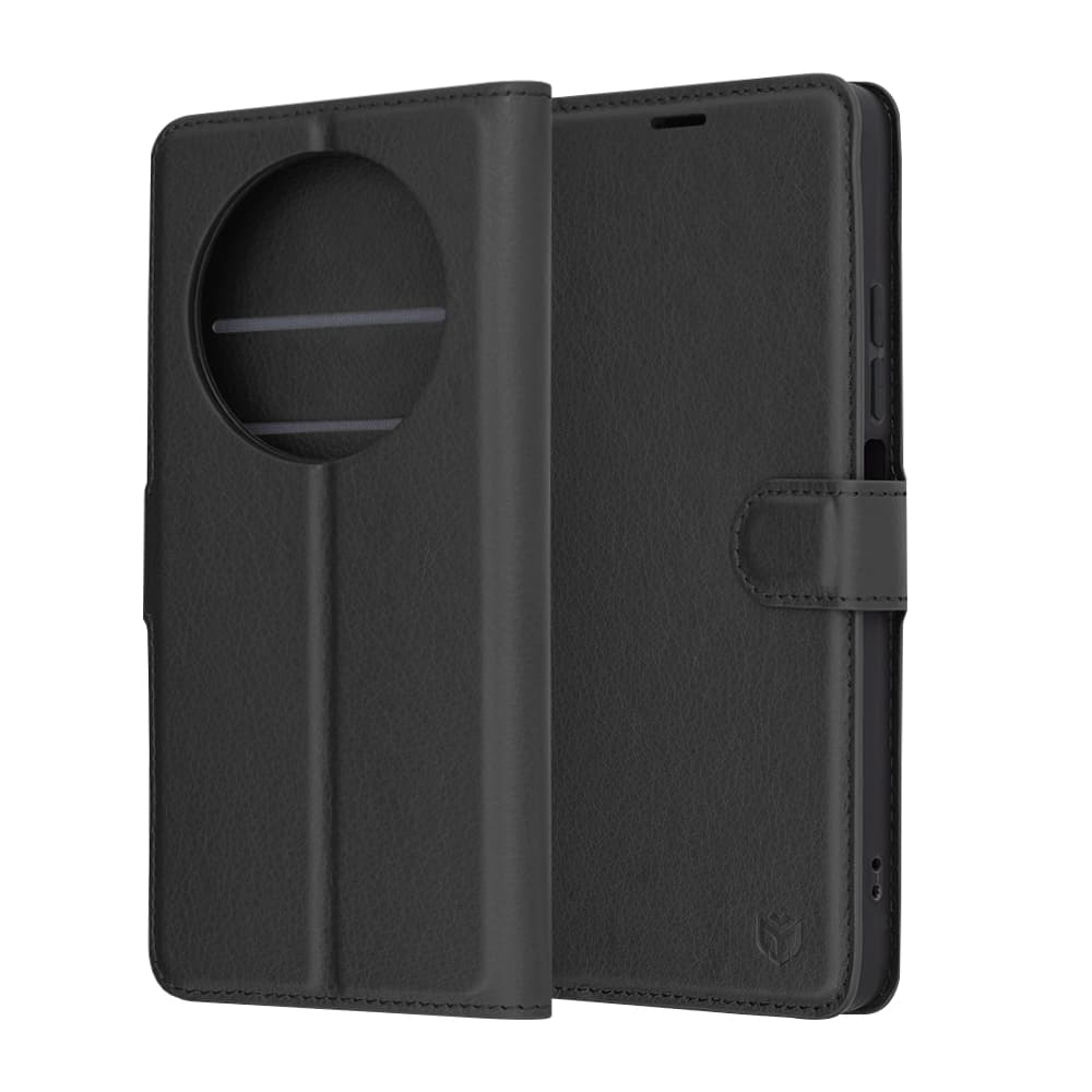 Techsuit Leather Folio - θήκη για Xiaomi Redmi 14C - Μαύρο
