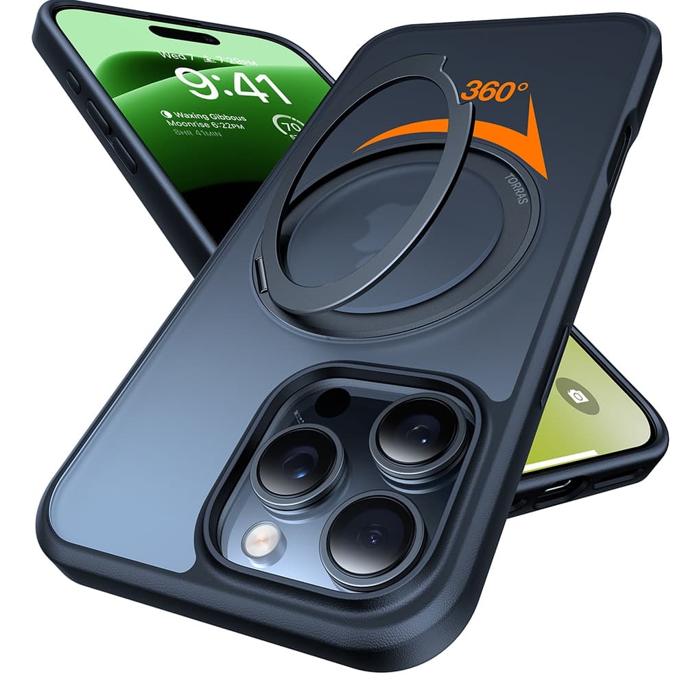 Torras Ostand Pro Series - θήκη για Apple iPhone 16 Pro - Μαύρο 3