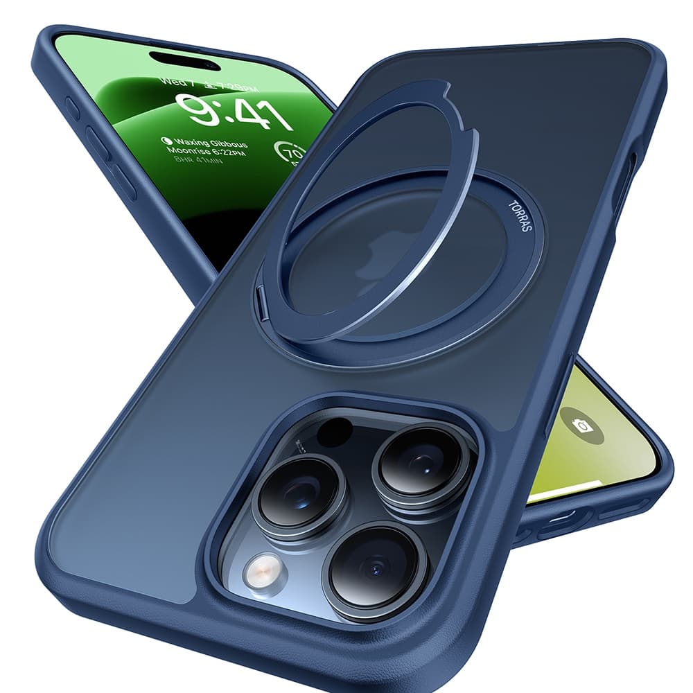 Torras Ostand Pro Series - θήκη για Apple iPhone 16 Pro - Μπλε 5