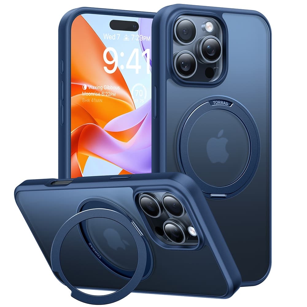 Torras Ostand Pro Series - θήκη για Apple iPhone 16 Pro Max - Μπλε