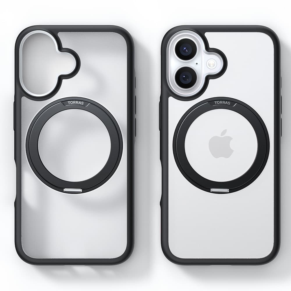 Torras Ostand R Fusion - θήκη για Apple iPhone 16 Plus - Μαύρο 2