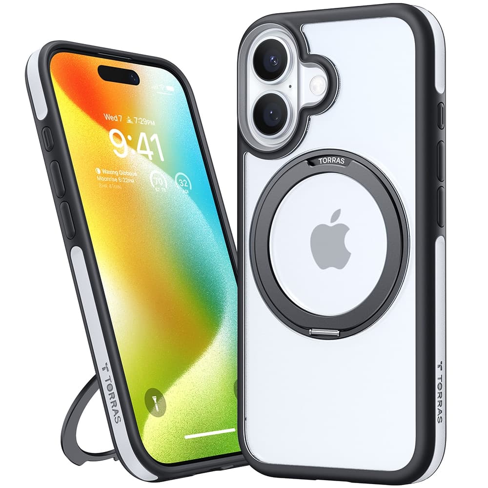 Torras Ostand R Fusion - θήκη για Apple iPhone 16 Plus - Μαύρο 3