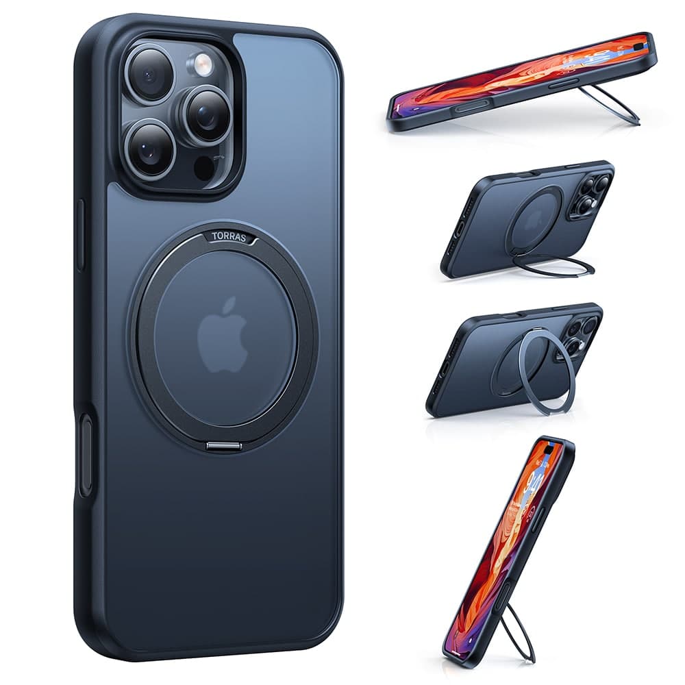 Torras Ostand Pro Series - θήκη για Apple iPhone 16 Plus - Μαύρο 4