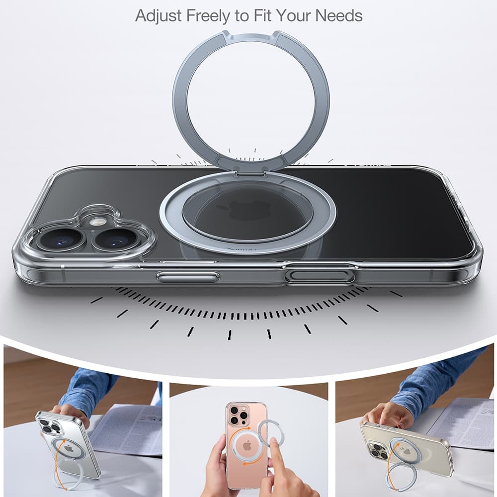 Torras Ostand Pro Series - θήκη για Apple iPhone 16 - Διάφανο 5