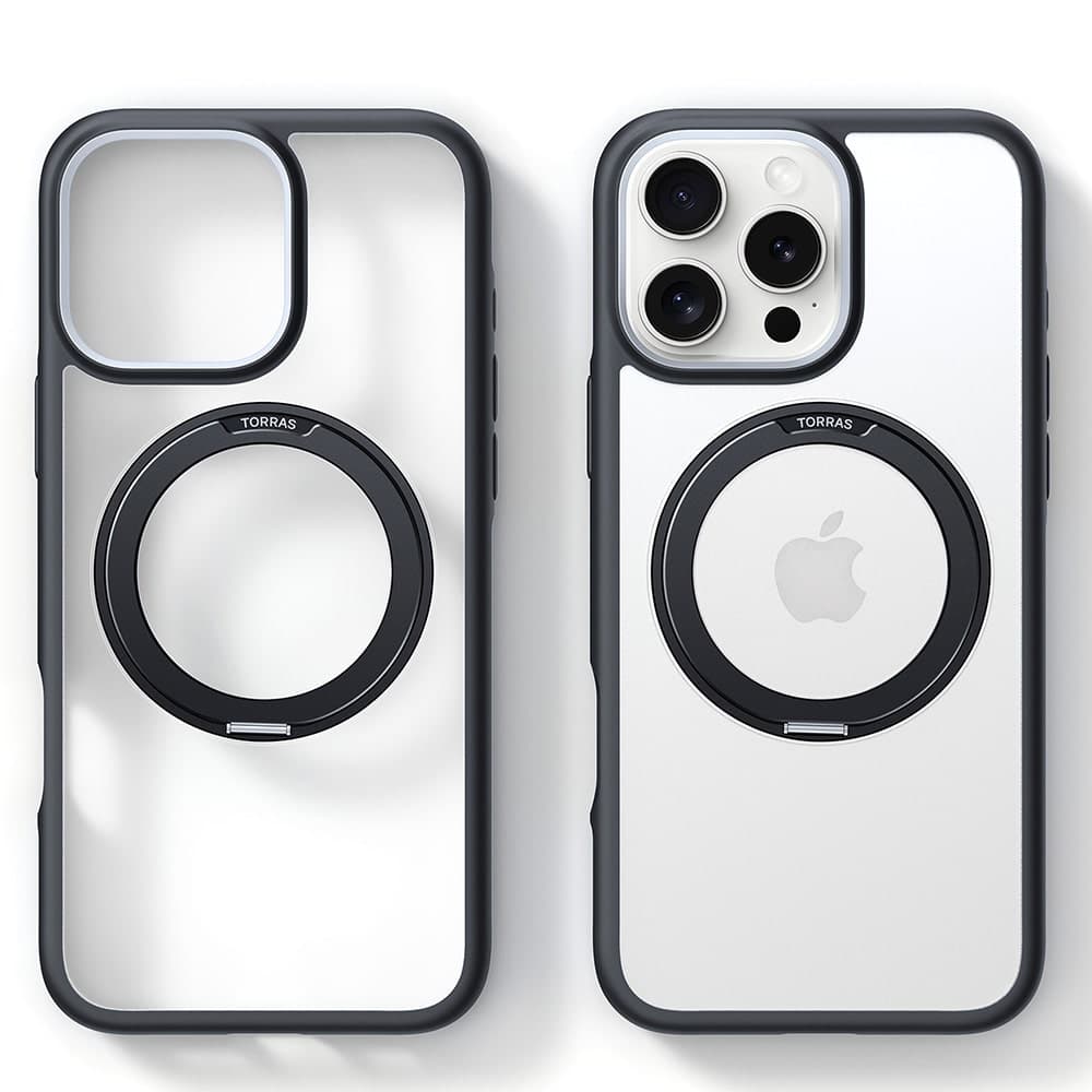 Torras Ostand R Fusion - θήκη για Apple iPhone 16 Pro - Μαύρο 5
