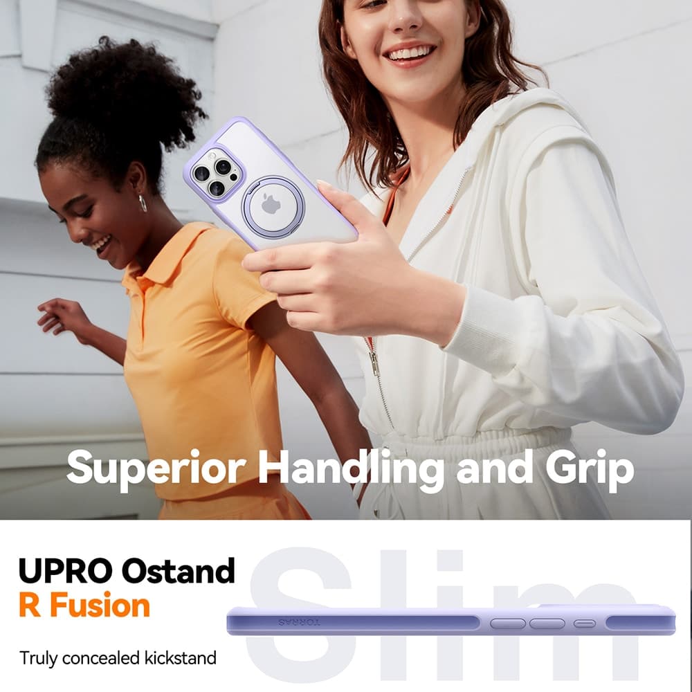 Torras Ostand R Fusion - θήκη για Apple iPhone 16 Pro Max - Μαύρο 4