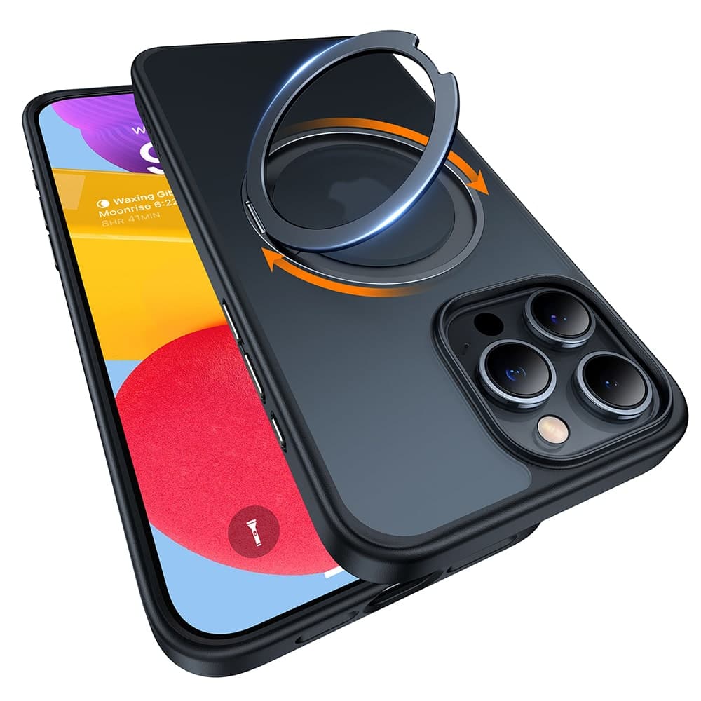 Torras Ostand Pro Series - θήκη για Apple iPhone 15 Pro Max - Μαύρο 7