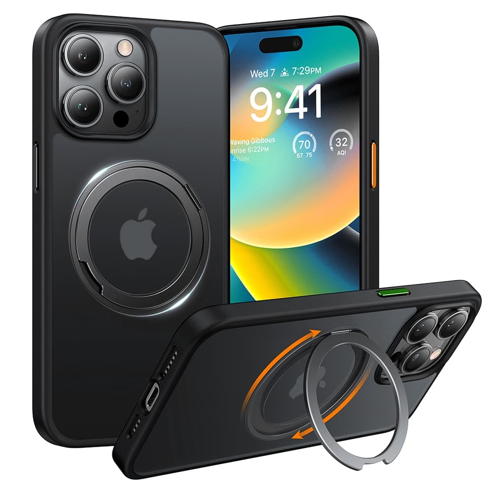 Torras Ostand Pro Series - θήκη για Apple iPhone 15 Pro Max - Μαύρο