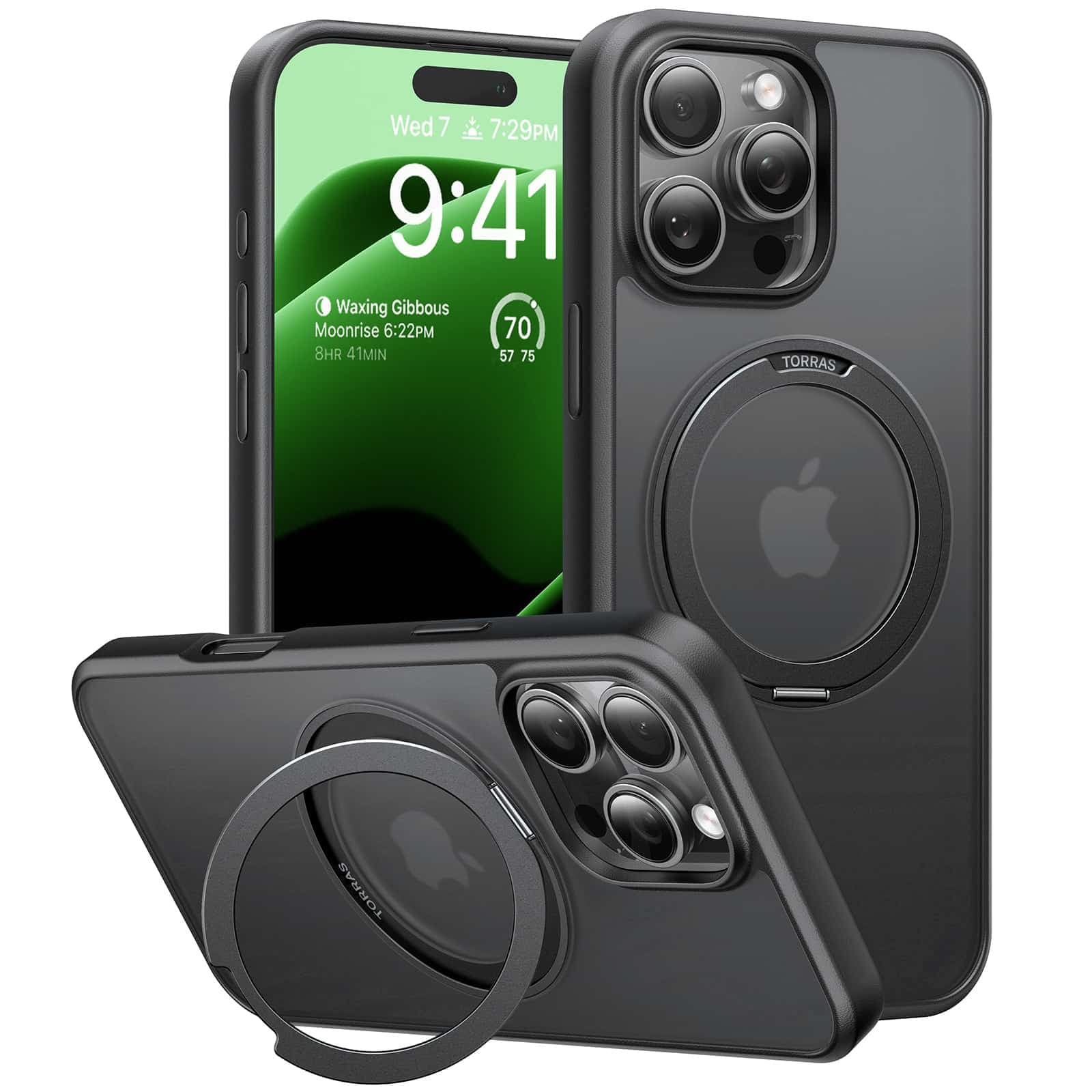 Torras Ostand Pro Series - θήκη για Apple iPhone 16 Pro Max - Μαύρο