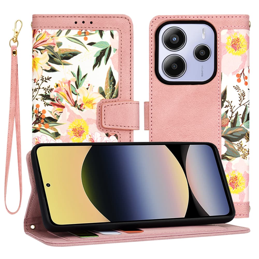 Techsuit FlipCraft - θήκη για Xiaomi Redmi Note 14 5G - Ροζ