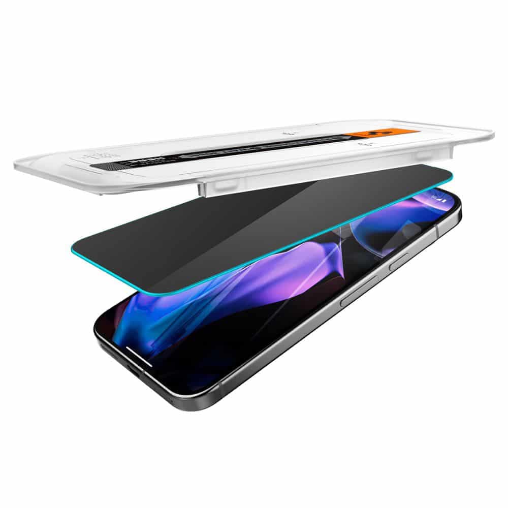 Spigen - Glas.tR EZ-FIT (2 pack) - Google Pixel 9 / 9 Pro - Privacy 6