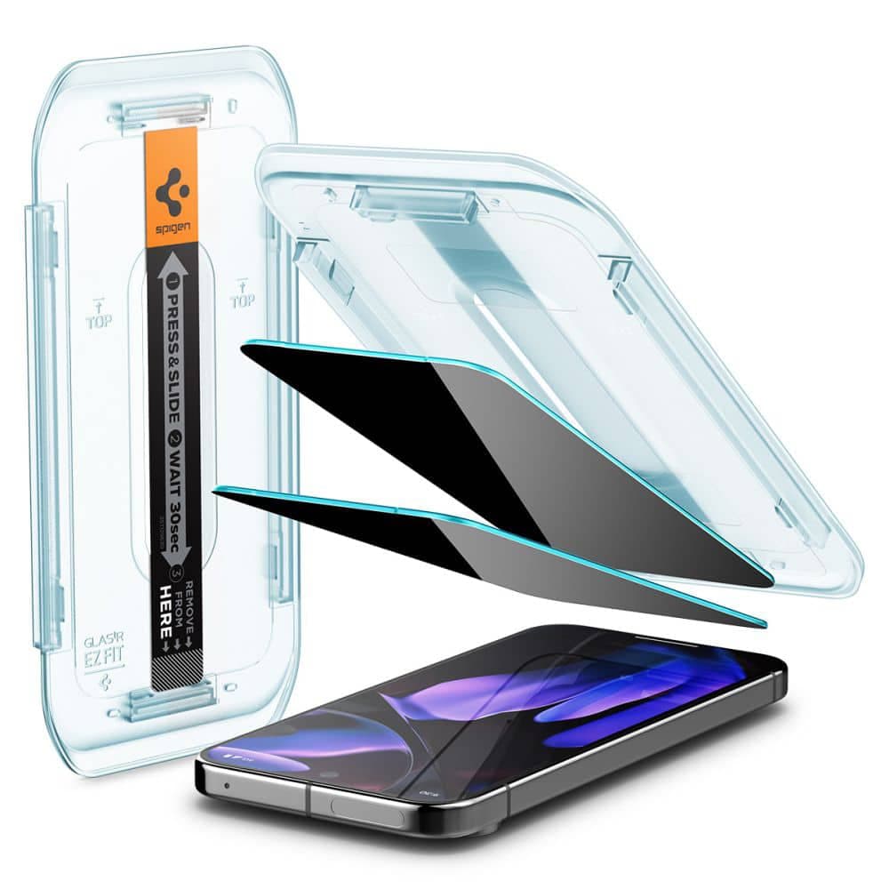 Spigen - Glas.tR EZ-FIT (2 pack) - Google Pixel 9 / 9 Pro - Privacy 5