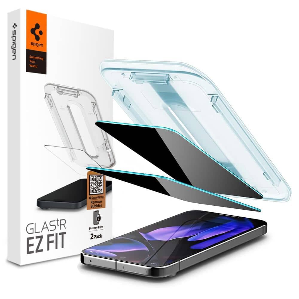 Spigen - Glas.tR EZ-FIT (2 pack) - Google Pixel 9 / 9 Pro - Privacy