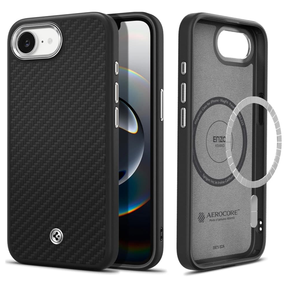 Spigen Enzo Aramid - θήκη για Apple iPhone 16e - Μαύρο