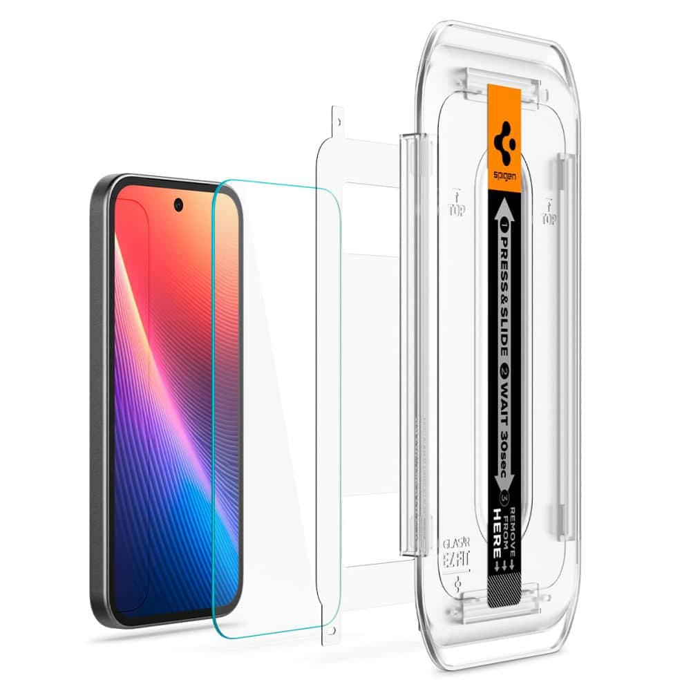 Spigen - Glas.tR EZ-FIT (2 pack) - Google Pixel 9a - Διάφανο 3
