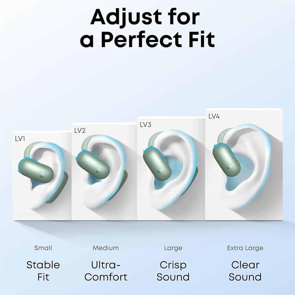 Anker - Ασύρματα Ακουστικά SoundCore AeroFit 2 (A3874G11) - για Άθληση, με Μικρόφωνο, Bluetooth, Αδιάβροχα, Hi-Res - Μαύρο 6
