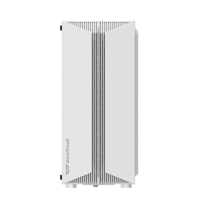Darkflash DK151 LED θήκη υπολογιστή + 3 ανεμιστήρες RGB λευκή 3