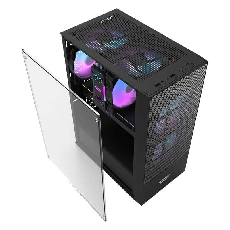 Darkflash A290 θήκη υπολογιστή + 3 ανεμιστήρες μαύρη 3