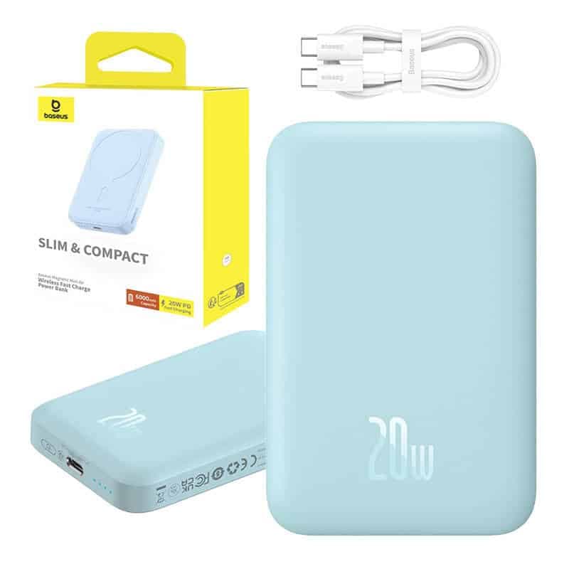 Powerbank mini Baseus 6000 mAh 20W (μπλε) 12
