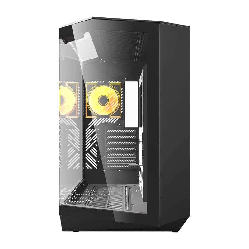 Darkflash DY470 θήκη υπολογιστή + 4 ανεμιστήρες μαύρο 4
