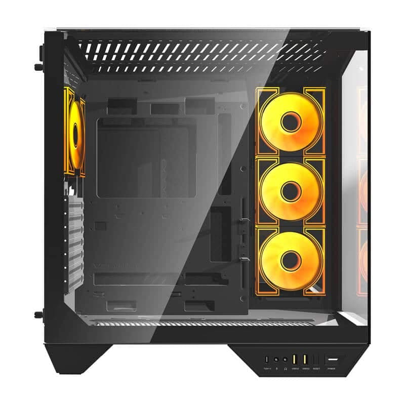 Darkflash DY470 θήκη υπολογιστή + 4 ανεμιστήρες μαύρο 2