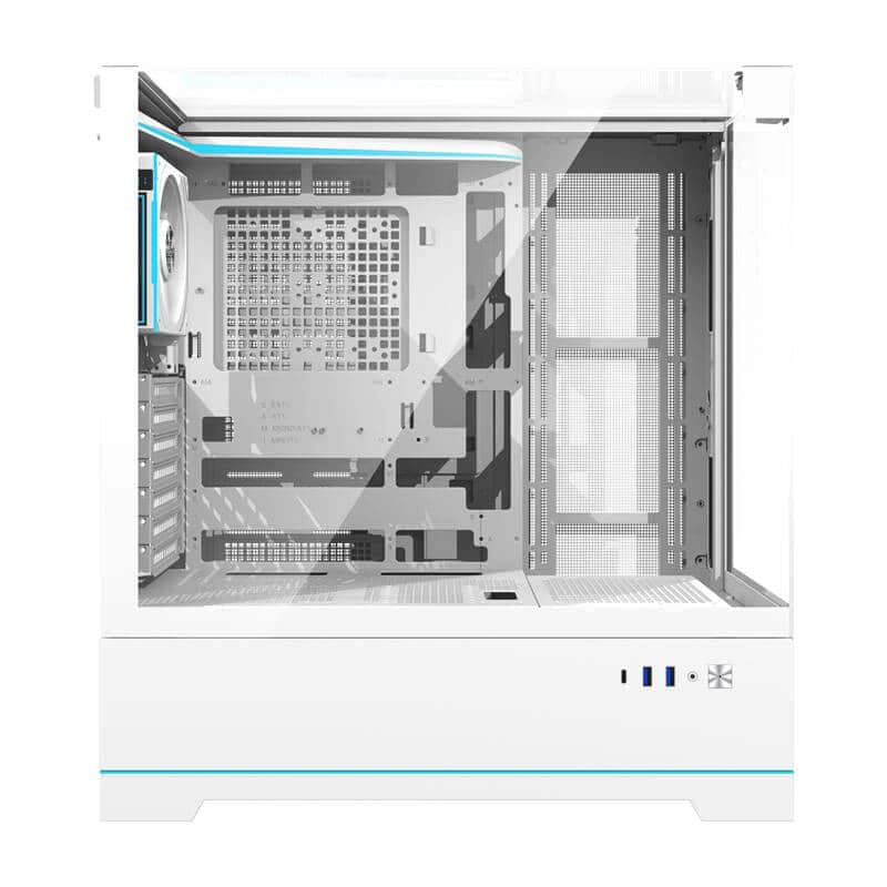 Darkflash DY450 PRO θήκη υπολογιστή + 1 ανεμιστήρας λευκό 2