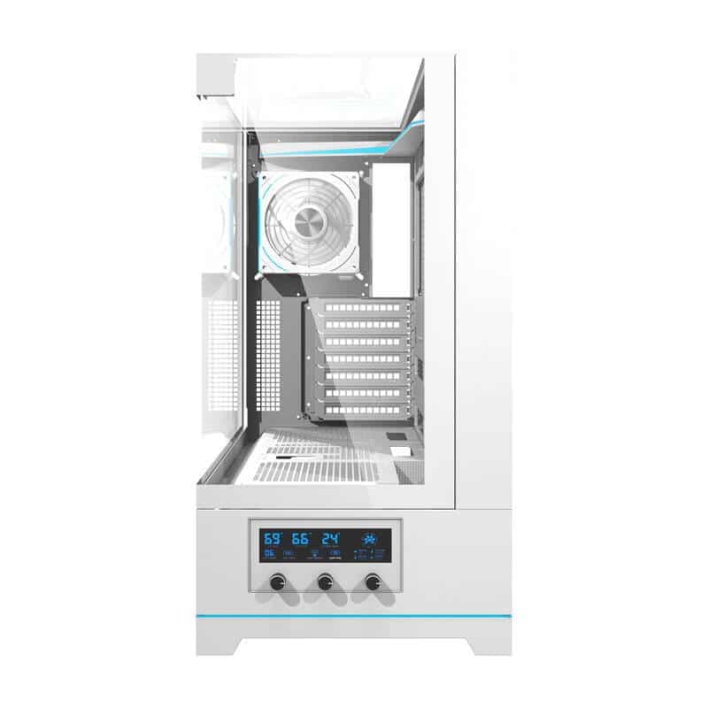 Darkflash DY450 PRO θήκη υπολογιστή + 1 ανεμιστήρας λευκό 3