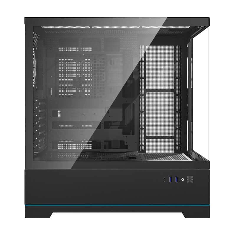 Darkflash DY451 κουτί υπολογιστή χωρίς ανεμιστήρες μαύρο 5