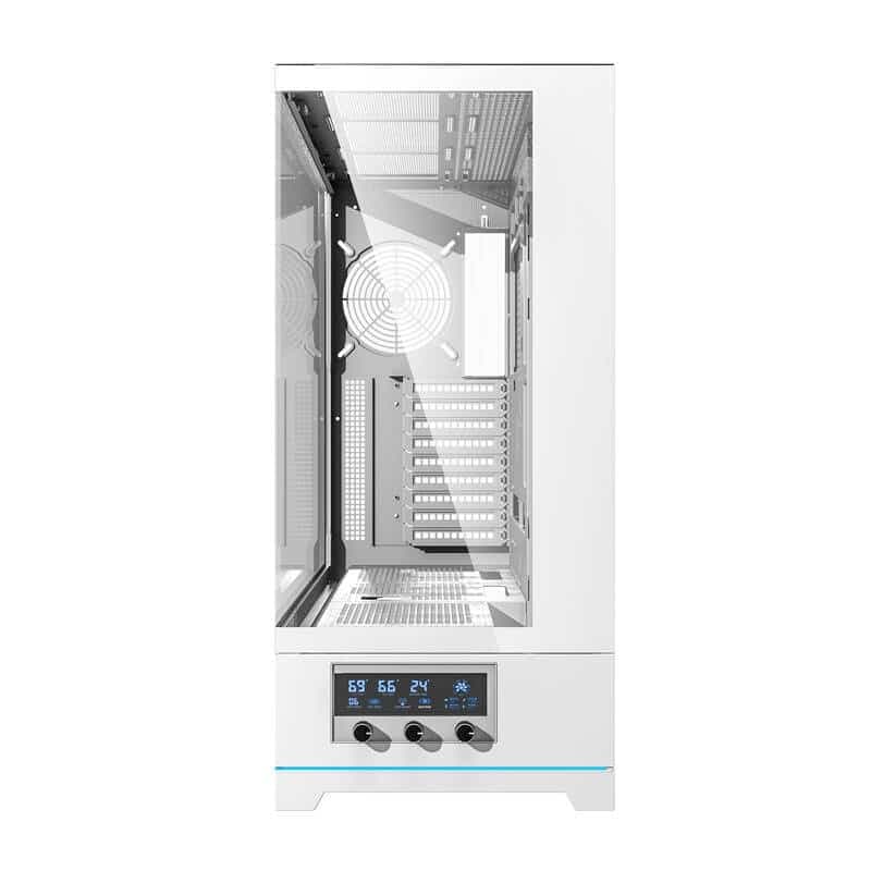 Darkflash DY451L θήκη υπολογιστή χωρίς ανεμιστήρες λευκό 2