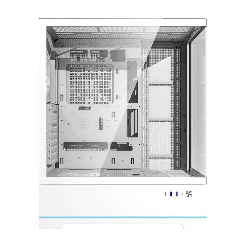 Darkflash DY451L θήκη υπολογιστή χωρίς ανεμιστήρες λευκό 5