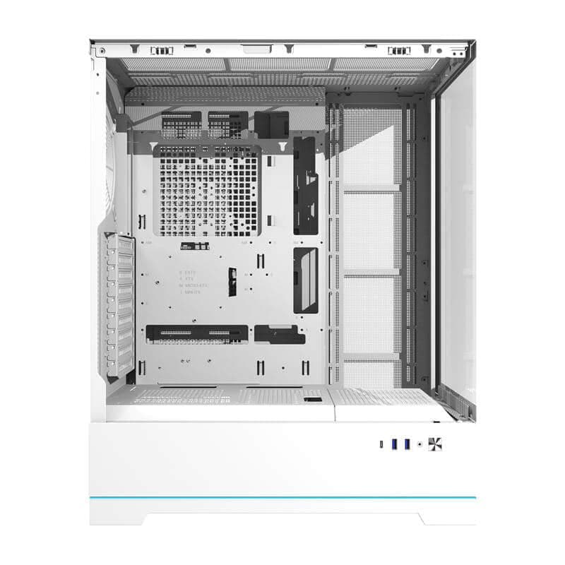 Darkflash DY451L θήκη υπολογιστή χωρίς ανεμιστήρες λευκό 6