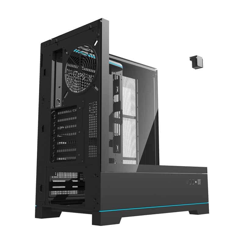 Darkflash DY450 θήκη υπολογιστή χωρίς ανεμιστήρες μαύρο 2