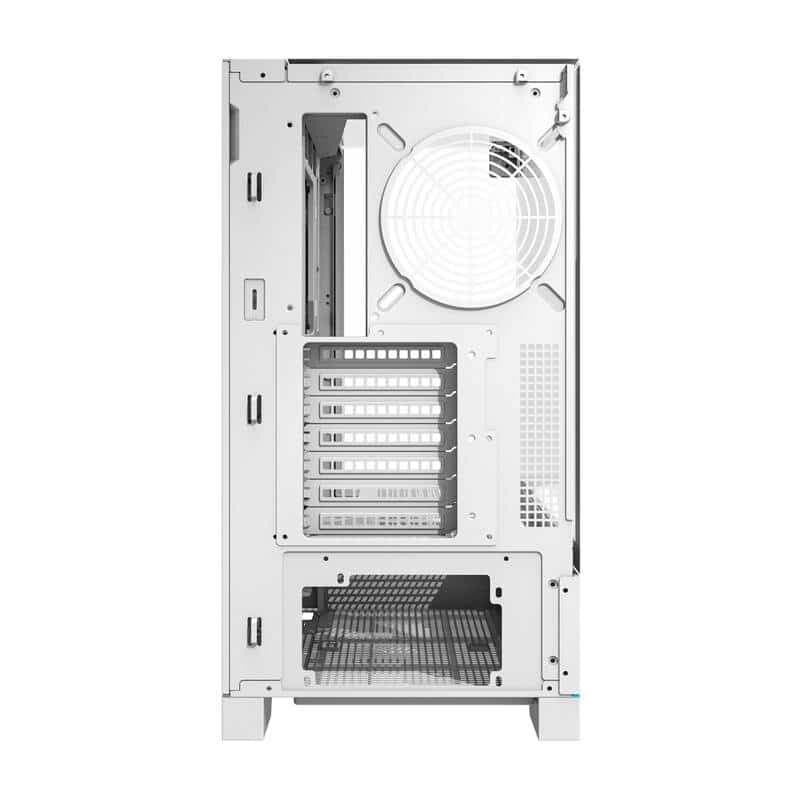 Darkflash DY450 θήκη υπολογιστή χωρίς ανεμιστήρες λευκό 4
