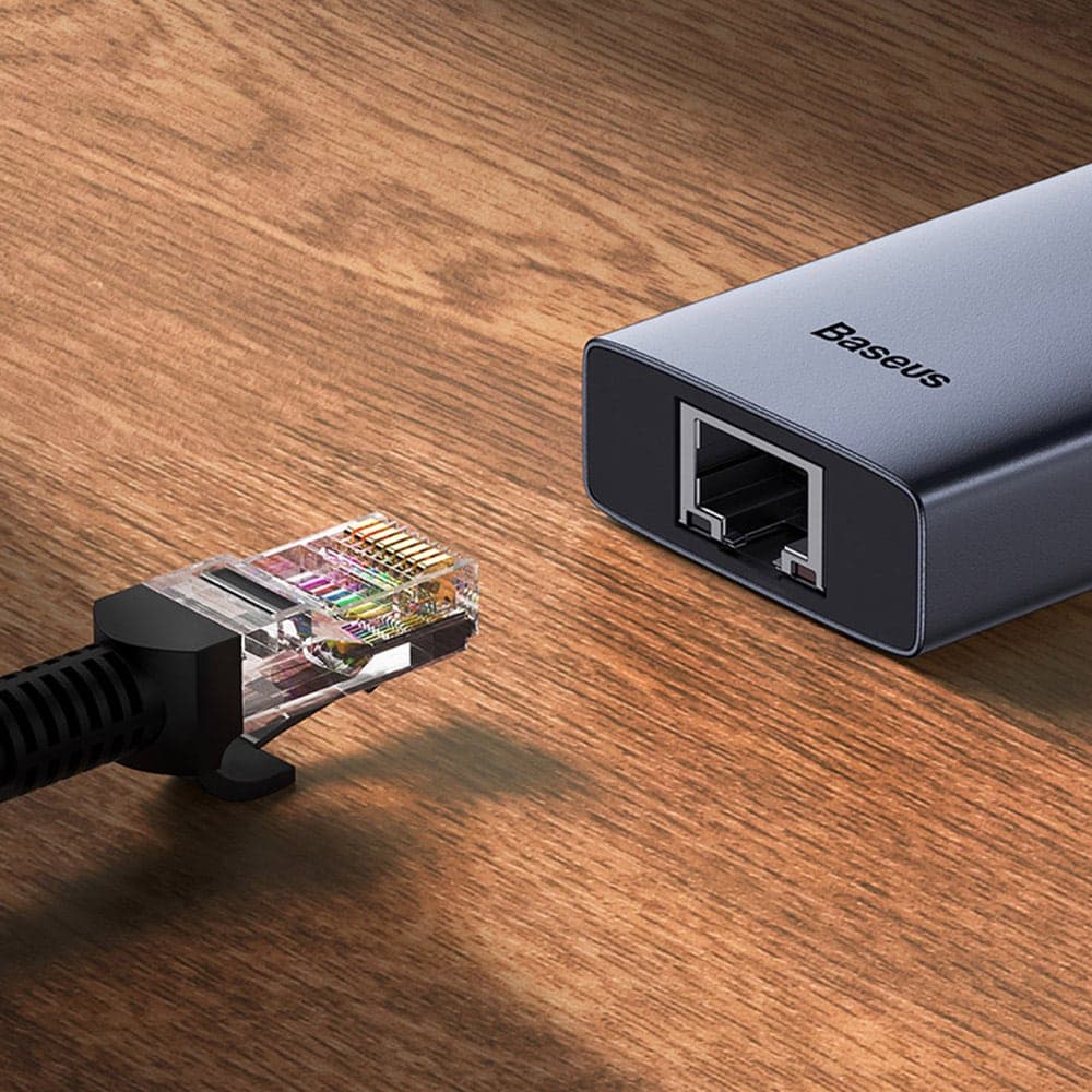 Baseus - Docking Station UltraJoy (B00052807813-00) - Type-C to HDMI, 3xUSB, Type-C, RJ45, 4K@60Hz - Space Grey 4