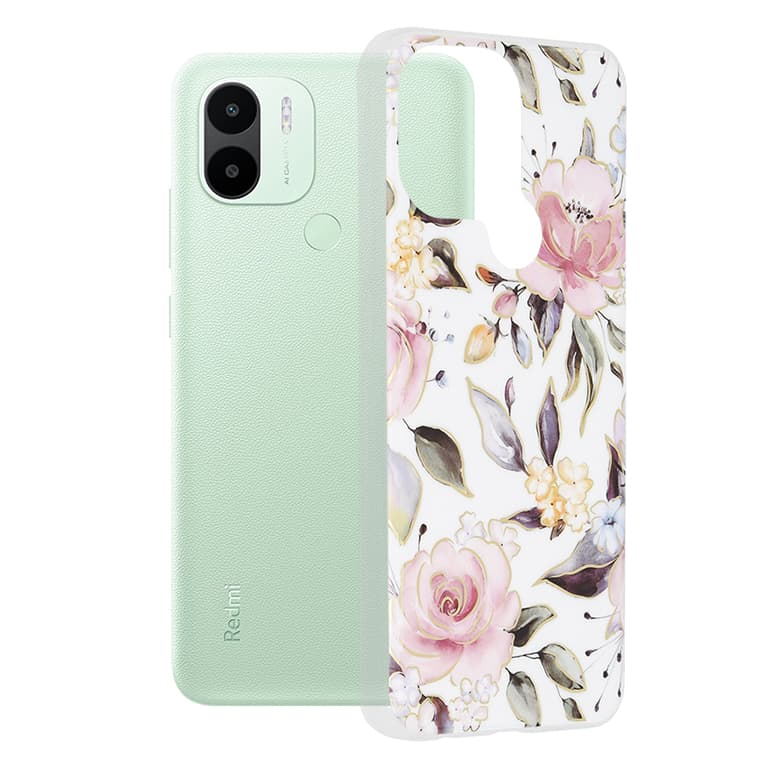 Techsuit Marble Series - θήκη για Xiaomi Redmi A1+ / - Λευκό