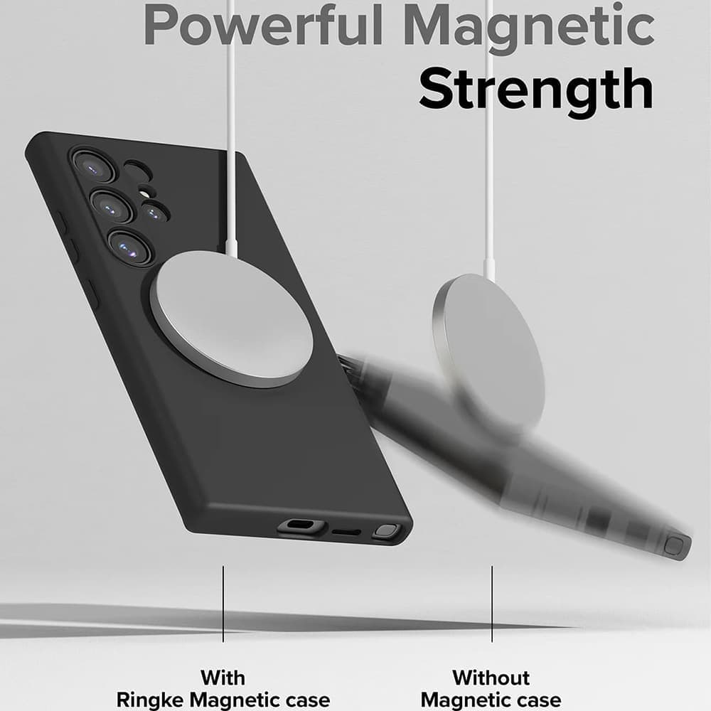 Ringke Silicone Magnetic MagSafe - θήκη για Samsung Galaxy S24 Ultra - Ροζ 5