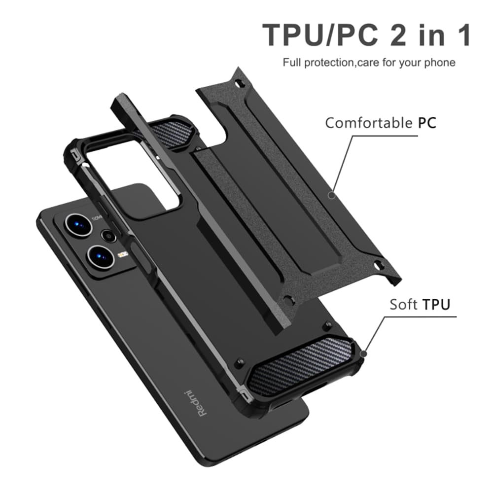 Techsuit Hybrid Armor - θήκη για Xiaomi Redmi 13C - Μαύρο 5