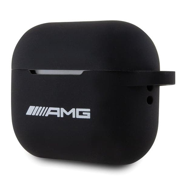 AMG AMAP2RBK AirPods Pro 2 (2022/2023) cover Σιλικόνη Λευκό Λογότυπο Μαύρο 3
