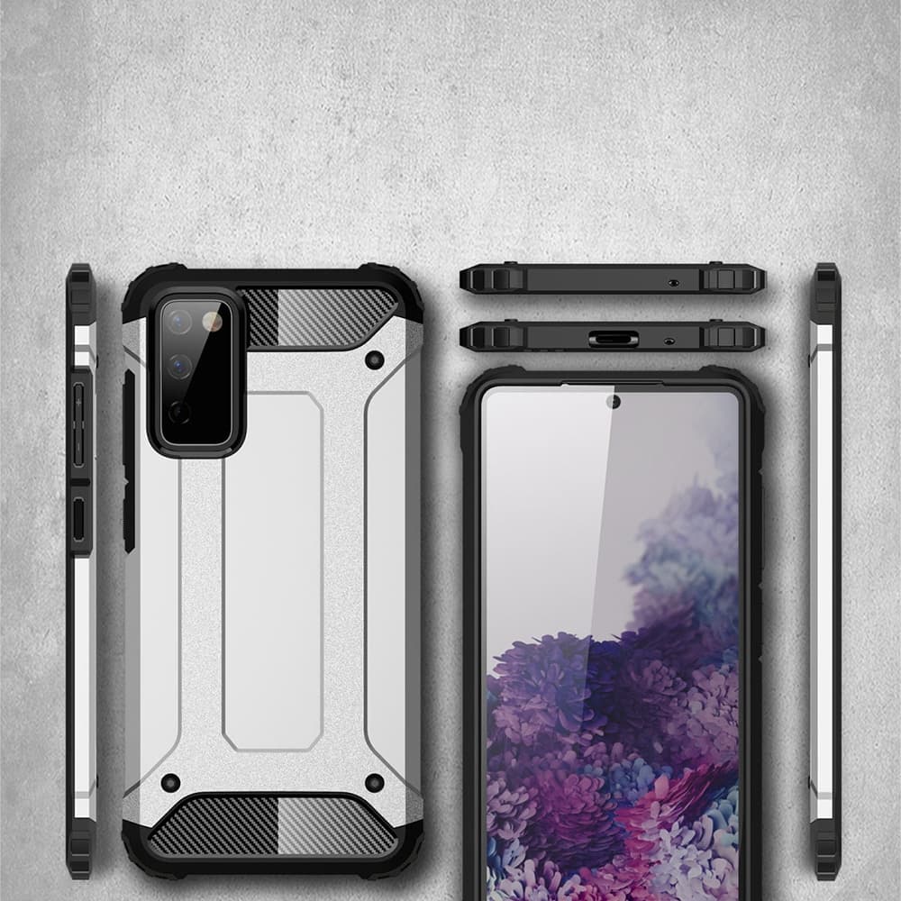 Techsuit Hybrid Armor - θήκη για Samsung Galaxy S20 FE - Μαύρο 5