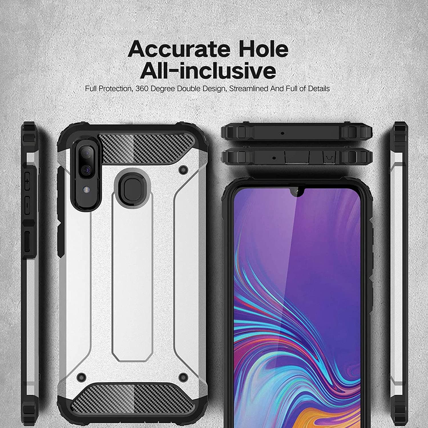 Techsuit Hybrid Armor - θήκη για Samsung Galaxy A20e - Μαύρο 8
