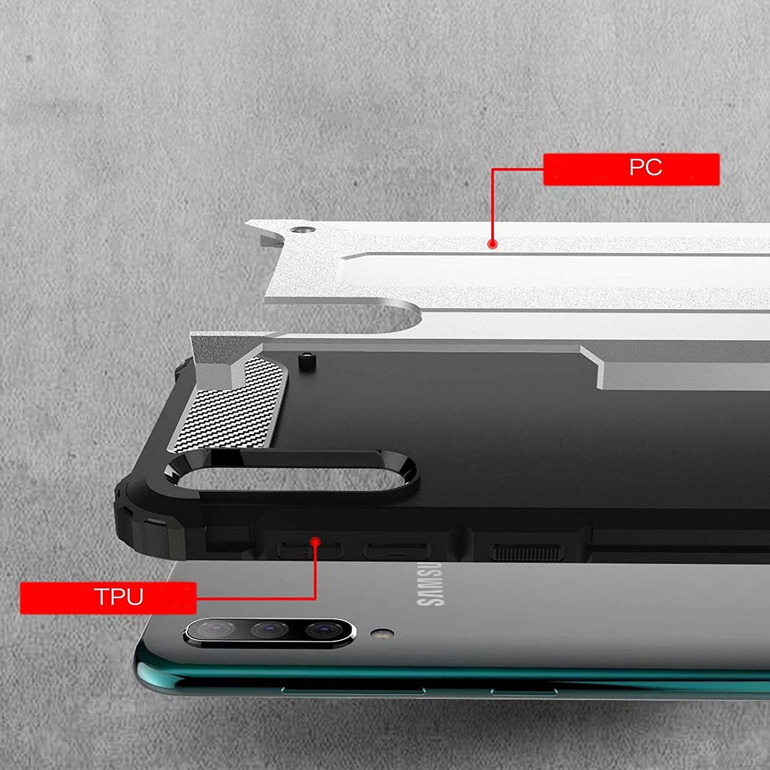 Techsuit Hybrid Armor - θήκη για Samsung Galaxy A20e - Μαύρο 9