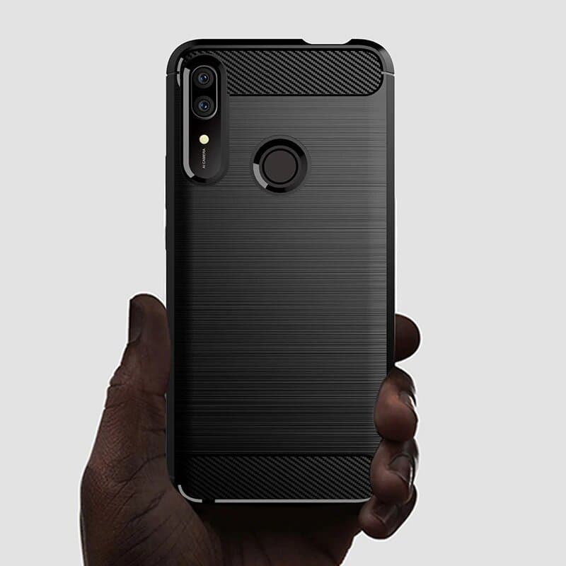 Techsuit Carbon Silicone - θήκη για Huawei P Smart Z - Μαύρο 3