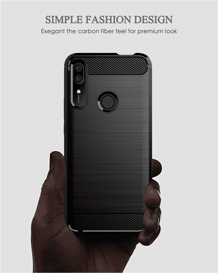 Techsuit Carbon Silicone - θήκη για Huawei P Smart Z - Μαύρο 6