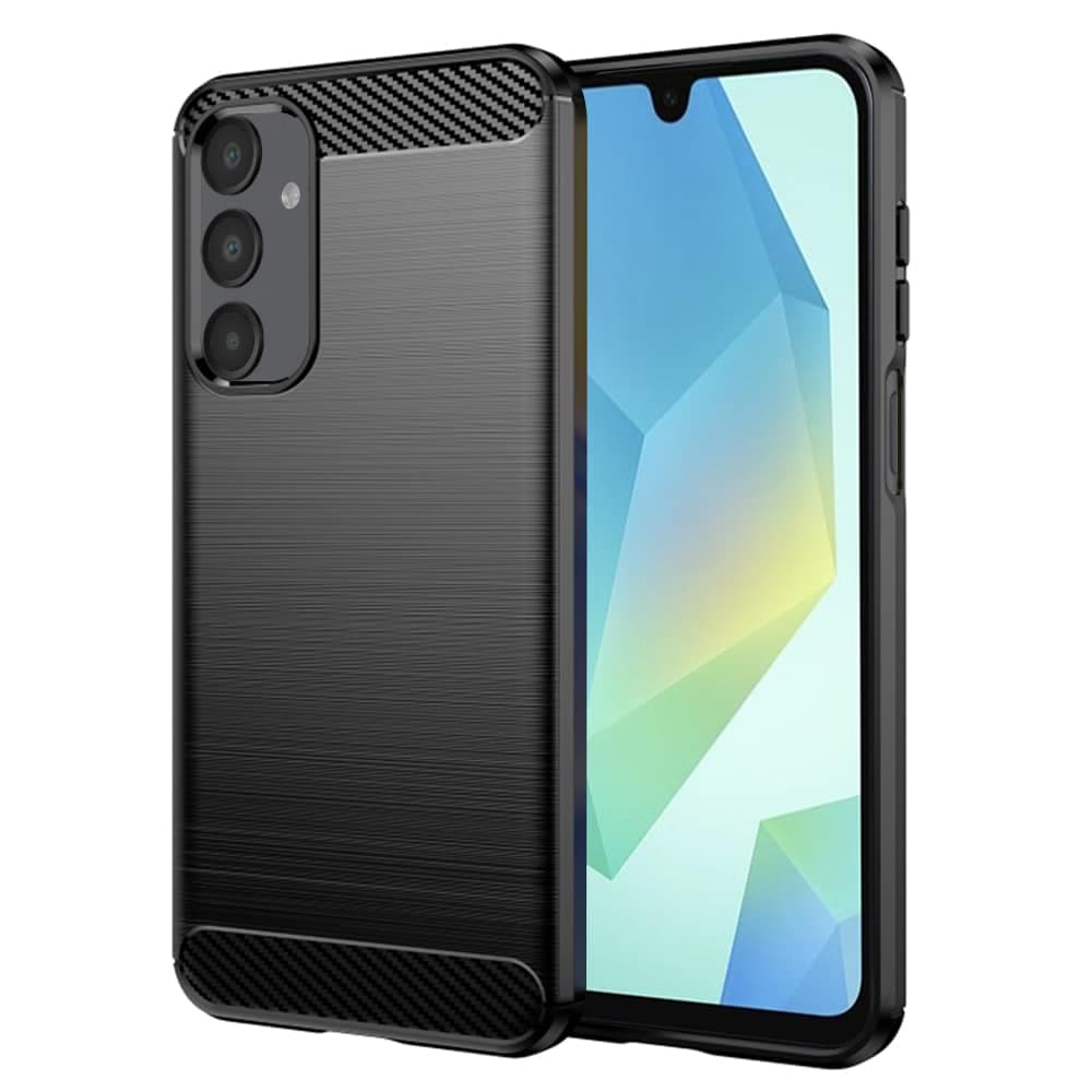 Techsuit Carbon Silicone - θήκη για Samsung Galaxy A16 - Μαύρο