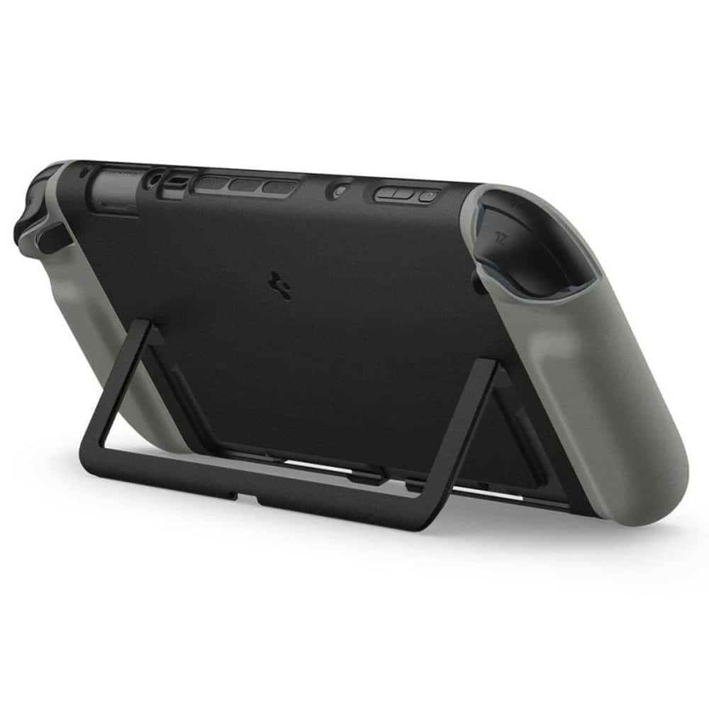 Spigen - Προστατευτική Θήκη Nano Pop - για Nintendo Switch 2, Λεπτή, με Βάση Στήριξης - Μαύρο Σουσάμι 6