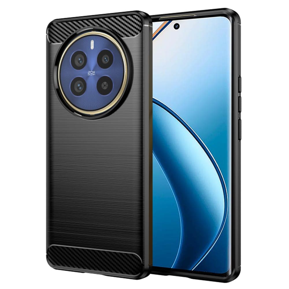 Techsuit Carbon Silicone - Realme 12 Pro / Pro+ - Μαύρο